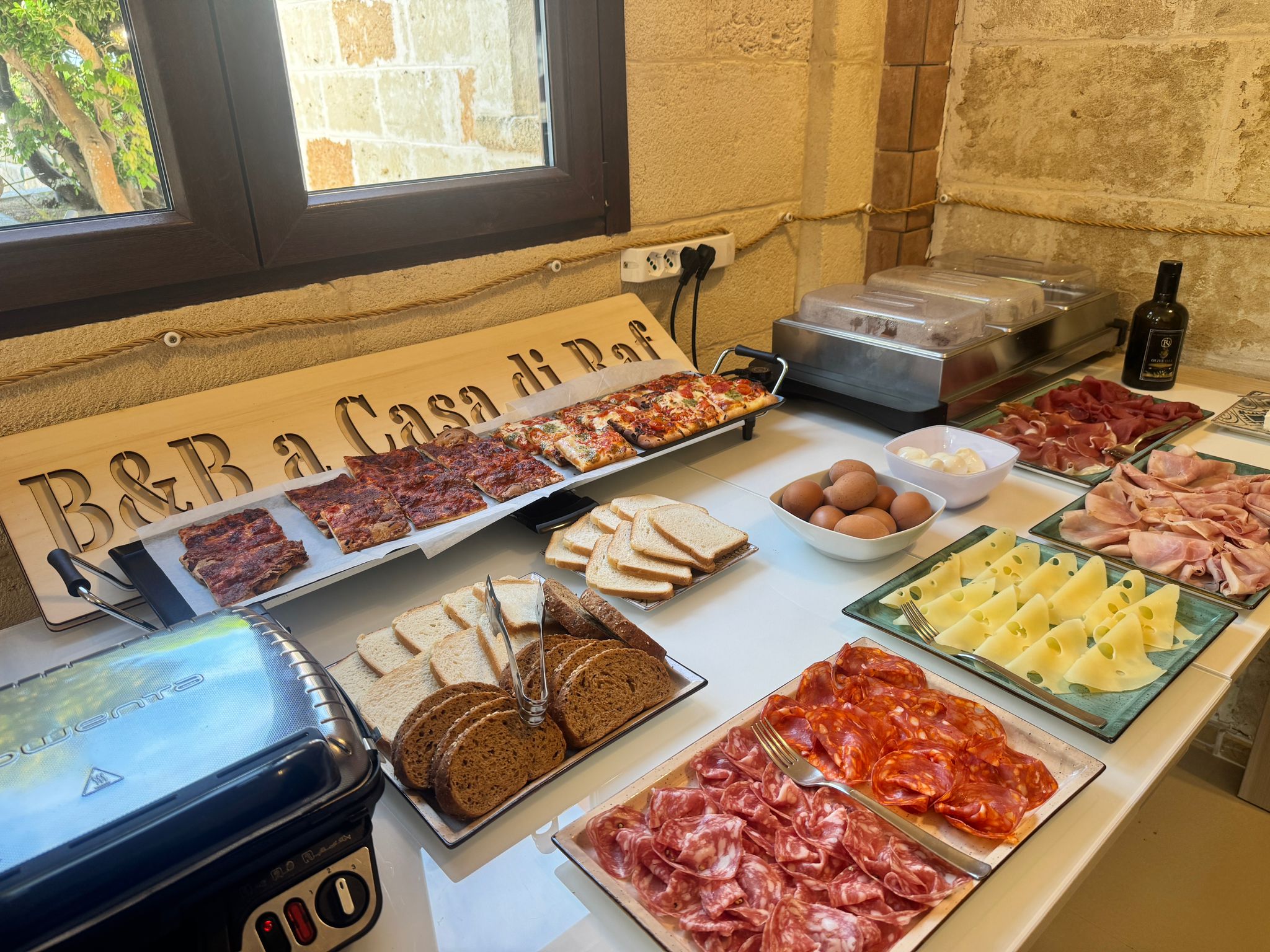 Colazione servita ad A Casa di Raf